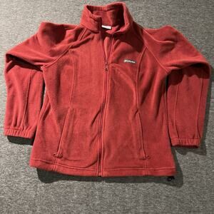 Columbia Women's Brick Red Full-Zip Fleece Jacket
